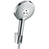 Hansgrohe Trio (doccetta, tubo flessibile e supporto) HANSGROHE Raindance Select S in abs cromato H 22 x P 13.1 cm anticalcare 3 getti