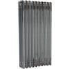 ERCOS Termosifone in acciaio tubolare 3 colonne 10 elementi interasse 535 mm ERCOS Comby grigio