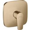 Hansgrohe Rubinetto per doccia getto laminare cristallino a 2 manopole Talis E bronzo satinato HANSGROHE