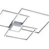 Trio Plafoniera LED Hydra argento IP20 bianco caldo, 4000 lumen TRIO