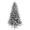 Leroy Merlin Albero di Natale artificiale innevato Cervino Frost verde H 210 cm x ø 127 cm