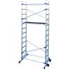 Leroy Merlin Trabattello Clic in alluminio portata max 150 kg dimensioni 1,56x3,65x1,14 m altezza di lavoro 2.1 m
