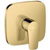 Hansgrohe Rubinetto per doccia getto laminare cristallino a 2 manopole Talis E oro lucido HANSGROHE