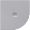 SANYCCES Piatto doccia SANYCCES in resina semicerchio Strato grigio L 90 x L 90 x H 2.4 cm opaco effetto pietra