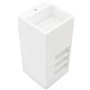 Leroy Merlin Lavabo sospeso quadrato H 85 x P 40 cm in resina