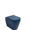 OLYMPIA CERAMICA Vaso WC filomuro OLYMPIA CERAMICA tuttoevo, sedile incluso P 36 x L 36 x H 42 cm blu lucido