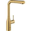 Grohe Rubinetto da cucina con doccetta a L con manico in ottone Essence GROHE rame satinato