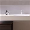Leroy Merlin Lavabo a incasso rettangolare L 120 x H 14 x P 46 cm in solid surface bianco