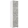 TERRANEO Mobile Multiuso L 45 x H 195 x P 45 cm grigio cemento e bianco