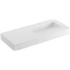 Leroy Merlin Lavabo a incasso rettangolare L 120 x H 14 x P 46 cm in solid surface bianco