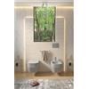 OLYMPIA CERAMICA Vaso WC sospeso OLYMPIA CERAMICA tuttoevo, sedile incluso P 36 x L 53 cm ghiaccio opaco