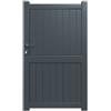 GARDENGATE Cancelletto GARDENGATE Matisse Grigio in alluminio antracite H 179.6 x L 100 cm