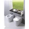 OLYMPIA CERAMICA Coppia sanitari scarico a pavimento OLYMPIA CERAMICA tuttoevo bianco lucido WC: P 44 x L 36 x H 27 cm, bidet: P 26 x L 32 x H 24 cm