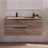 Leroy Merlin Mobile bagno sospeso con lavabo L 120 x H 83 x P 51 cm rovere sable, 1 anta 2 cassetti per vasca a sinistra Solid