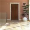 Yale Porta blindata YALE Panther L 90 x H 210 cm in melaminico noce scuro/bianco, apertura spingere a destra, falso telaio incluso