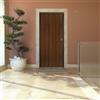 Yale Porta blindata YALE Panther L 80 x H 210 cm in melaminico noce scuro/bianco, apertura spingere a sinistra, falso telaio incluso