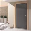 Yale Porta blindata YALE Typhoon L 90 x H 210 cm in MDF grigio/bianco, apertura spingere a sinistra, falso telaio incluso