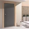 Yale Porta blindata YALE Typhoon L 80 x H 210 cm in MDF grigio/bianco, apertura spingere a destra, falso telaio incluso