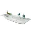 PELIPAL Lavabo a incasso rettangolare Neo Moon L 121 x H 2.5 cm in resina bianco