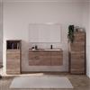 Leroy Merlin Mobile bagno sospeso con lavabo L 120 x H 83 x P 51 cm rovere sable, 2 ante per vasca a destra Solid