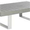 NATERIAL Tavolino da esterno Las Vegas NATERIAL struttura e superficie in alluminio grigio per 6 persone 73.5x132.5cm