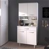 Leroy Merlin Credenza cucina ESSENTIEL bianco e grigio L 80 x P 44.3 x H 180.6 cm