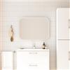 RANDAL Specchio Kende rettangolare in alluminio bianco 80 x 60 cm