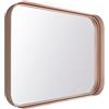 RANDAL Specchio Kende rettangolare in alluminio oro e rosa 80 x 60 cm