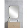 RANDAL Specchio Kende rettangolare in alluminio oro 80 x 60 cm