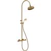 HUBER Colonna doccia con miscelatore Oxford termostatico Bronzo spazzolato
