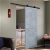 Leroy Merlin Porta scorrevole reversibile Cemento in mdf grigio, L 92.5 x H 211.5 cm, con binario Retro
