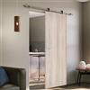 Leroy Merlin Porta scorrevole reversibile Brush in mdf marrone, L 93 x H 215 cm, con binario Toledo