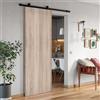 Leroy Merlin Porta scorrevole reversibile Brush in mdf marrone, L 93 x H 215 cm, con binario Loft