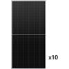 LONGI Pack 10 pannelli solari monocristallino bifacciali silver frame himo 615W