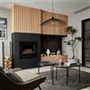 SEYNAVE Lampadario Moderno Kasteli nero paralume nero E27 Ø80cm SEYNAVE