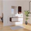 SENSEA Mobile da bagno sospeso sotto lavabo L 105 x H 33 x P 48 cm bianco laccato lucido, 1 cassetto, 1 anta SENSEA Neo