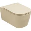 OLYMPIA CERAMICA Vaso WC sospeso OLYMPIA CERAMICA tuttoevo, sedile incluso P 36 x L 36 cm sabbia opaco
