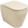 OLYMPIA CERAMICA Vaso WC filomuro OLYMPIA CERAMICA tuttoevo, sedile incluso P 36 x L 36 x H 42 cm sabbia opaco