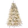 Leroy Merlin Albero di Natale artificiale innevato Veddasca illuminato bianco H 240 cm x ø 170 cm