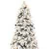 Leroy Merlin Albero di Natale artificiale innevato Montebianco illuminato H 180 cm x ø 112 cm
