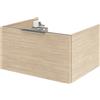 SENSEA Mobile da bagno sospeso sotto lavabo L 60 x H 32 x P 48 cm rovere naturale, 2 cassetti Neo, Maniglie acquistabili separatamente