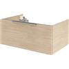 SENSEA Mobile da bagno sospeso sotto lavabo L 75 x H 64 x P 48 cm lucido, 4 cassetti Apertura push-pull SENSEA Neo, Maniglie acquistabili separatamente