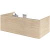 SENSEA Mobile da bagno sospeso sotto lavabo L 90 x H 32 x P 48 cm rovere lucido, SENSEA Neo