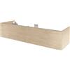 SENSEA Mobile da bagno sospeso sotto lavabo L 150 x H 32 x P 48 cm rovere naturale, 2 cassetti Neo, con apertura push pull, Maniglie acquistabili separatamente