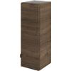 SENSEA Pensile bagno Neo rovere noce in vetro SENSEA, 1 anta apertura da destra P 35 x L 30 x H 90 cm