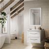 BADEN HAUS Mobile da bagno sospeso sotto lavabo L 60 x H 55 x P 46 cm bianco laccato opaco, 2 cassetti BADEN HAUS Tiffany