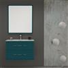BADEN HAUS Mobile da bagno sospeso sotto lavabo L 74 x H 55 x P 46 cm blu laccato opaco, 2 cassetti BADEN HAUS Tiffany