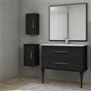 BADEN HAUS Mobile da bagno sospeso sotto lavabo L 100 x H 55 x P 46 cm grafite laccato opaco, 2 cassetti BADEN HAUS Tiffany