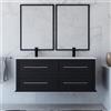 BADEN HAUS Mobile da bagno sospeso sotto lavabo L 120 x H 55 x P 46 cm grafite laccato opaco, 4 cassetti BADEN HAUS Tiffany