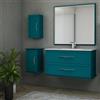 BADEN HAUS Colonna per mobile bagno Tiffany BADEN HAUS 2 ante P 32 x L 34 x H 114 cm blu petrolio placcato MDF